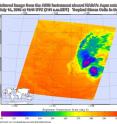 On July 14 at 11:11 UTC (7:11 a.m. EDT) NASA's Aqua satellite showed the area of cold cloud tops in Celia (purple) is north of the low-level center.