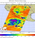 On July 18 at 0905 UTC (5:05 a.m. EDT) the AIRS instrument that flies aboard NASA's Aqua satellite provided infrared data (false-colored here). Coldest cloud tops and strongest storms appear in purple.
