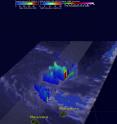 On July 18, GPM measured some cloud tops were reaching heights of over 13.6 km (8.4 miles).