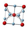 This is the crystal structure of beta titanium-3 gold.