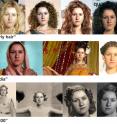 These examples show a single input photo (left) and Dreambit's automatically synthesized appearances of the input photo with "curly hair" (top row), in "India" (2nd row), and in "1930" (3rd row).