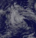 NOAA's GOES-West satellite captured a visible image of the remnants of former Tropical Storm Georgette.