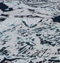 Arctic sea ice has varied terrain in the summer months, as ridges and melt ponds form and floes break apart. A new NASA satellite called ICESat-2, launching in 2018, will measure the height of sea ice year-round.
