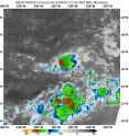 On Sept. 2 at 8:45 a.m. EDT (1245 UTC) NASA's Aqua satellite showed a small area of cloud tops in Tropical Depression Madeleine were as cold as minus 70 degrees Fahrenheit (minus 56.6 degrees Celsius).