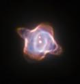 This image of the Stingray nebula, a planetary nebula 2400 light-years from Earth, was taken with the Wide Field and Planetary Camera 2 (WFPC2) in 1998. In the centre of the nebula the fast evolving star SAO 244567 is located. Observations made within the last 45 years showed that the surface temperature of the star increased by almost 40 000 degree Celsius. Now new observations of the spectra of the star have revealed that SAO 244567 has started to cool again.