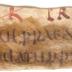 This is one of fragments of parchment from the Gregorian Code.