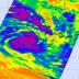 An infrared AIRS image (from NASA's Aqua satellite) on Feb. 4 at 11:23 UTC (6:23 a.m. ET) showed that French Polynesia and Tahiti were on the outer edges of powerful Cyclone Oli. Purple indicates strong thunderstorms with heavy rainfall, and very high storms with cloud temperatures to -63F.