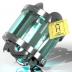 This is an artistic representation of the ALPHA neutral antimatter trap, suggesting the nature of the ALPHA apparatus as a container for antihydrogen.