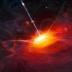 This artist’s impression shows how ULAS J1120+0641, a very distant quasar powered by a black hole with a mass two billion times that of the Sun, may have looked. This quasar is the most distant yet found and is seen as it was just 770 million years after the Big Bang. This object is by far the brightest object yet discovered in the early Universe.