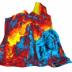 This graphic depicts the electrical response overlaid on the inner aortic wall.