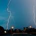 Lightning lights up the Vehicle Assembly Building at NASA's Kennedy Space Center in Florida during thunderstorms on Monday, Sept. 27, 2010.