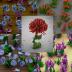 These false-color SEM images reveal microscopic flower structures created by manipulating a chemical gradient to control crystalline self-assembly.