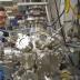 Sandia National Laboratories physicist Farid El Gabaly aligns a lithium-iron-phosphate battery electrode sample for chemical characterization with X-ray photoelectron spectroscopy. The samples will then be thinly sliced for state-of-the-art synchrotron X-ray microscopy.