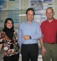 Research team from the department of electricity and electronics at the Leioa campus of the University of the Basque Country's Faculty of Science and Technology. From left to right: Estibalitz Asua, Victor Etxebarria, Jorge Feuchtwanger and Alfredo García