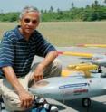 V. Ramanathan, chief scientist of CAPMEX, with several AUAVs that will fly above China.