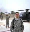 Major Jason Huang, M.D., in Iraq earlier this year.