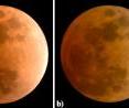 Researchers at Rensselaer Polytechnic Institute have developed a new method for using computer graphics to simulate and render an accurate visualization of a lunar eclipse. Image "A" is a photograph of the Feb. 21, 2008, eclipse. The other images are computer renderings of the same eclipse with b) no atmospheric dust, c) light aerosol attenuation, and d) heavy dust particulate. Researchers at Rensselaer Polytechnic Institute have developed a new method for using computer graphics to simulate and render an accurate visualization of a lunar eclipse. Image "A" is a photograph of the Feb. 21, 2008, eclipse. The other images are computer renderings of the same eclipse with b) no atmospheric dust, c) light aerosol attenuation, and d) heavy dust particulate.