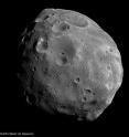 This is how Phobos looked on July 28, 2008, to the HRSC camera on Mars Express.  Then, the spacecraft was 351 km from Phobos.  HRSC will take new images during this new sequence of flybys.