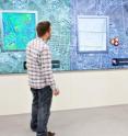 This image shows intuitive operation of the video wall in the SmartControlRoom.