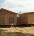 Watershed's butterfly roof helps collect rain and sun.