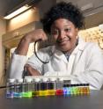 Malika Jeffries-EL and her Iowa State University research group are studying polymers that can conduct electricity. Malika Jeffries-EL and her Iowa State University research group are studying polymers that can conduct electricity.