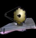 This is a September 2009 artist concept of the James Webb Space Telescope.