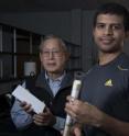 New research by George Hirasaki (left) and Sumedh Warudkar, Rice University, suggests that process optimization will allow engineers to significantly reduce the "parasitic" power costs of removing carbon dioxide from the exhaust of coal-fired power plants.