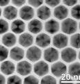 This is a micrograph showing the uniformity of the nanocrystals at low magnification.