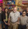 Rutgers scientists working to create new anti-flu drugs are, from left, Joseph Bauman, Disha Patel, Eddy Arnold, Kalyan Das and Edmond LaVoie. Rutgers scientists working to create new anti-flu drugs are, from left, Joseph Bauman, Disha Patel, Eddy Arnold, Kalyan Das and Edmond LaVoie.