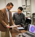 University of Utah electrical engineers Ajay Nahata and Barun Gupta used a $60 inkjet printer with silver and carbon ink cartridges to create a new, widely applicable way to make microscopic structures that use light in metals to carry information. This new technique could be used to rapidly fabricate superfast components in electronic devices, make wireless technology faster or print magnetic materials.