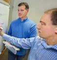 Berkeley Lab's Len Pennacchio (left) and Axel Visel led the development of a new technique for identifying gene enhancers called SIF-seq, for site-specific integration fluorescence-activated cell sorting followed by sequencing.