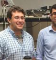 This shows University of Central Florida College of Optics and Photonics graduate students Matthew Mills and Ali Miri. This shows University of Central Florida College of Optics and Photonics graduate students Matthew Mills and Ali Miri.