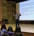 Scott Freeman proposes a question, has students consider answers individually or in groups and then calls on students at random to explain their reasoning -- an approach he and colleagues call "Ask, don't tell."