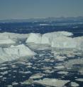Icebergs at Jakobshavn, one of four glaciers that scientists typically use to model the activity of all Greenland glaciers. The new study finds that this method of modeling is too simplistic to accurately capture how Greenland's ice is truly changing.