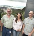This is the Berkeley Lab research team from left to right: Shaul Aloni, Frank Ogletree, Virginia Altoe, Tevye Kuykendall.