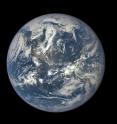 This is Earth as seen on July 6, 2015 from a distance of one million miles by a NASA scientific camera aboard the Deep Space Climate Observatory spacecraft.