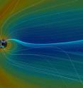 The explosive realignment of magnetic fields -- known as magnetic reconnection -- is a thought to be a common process at the boundaries of Earth's magnetic bubble. Magnetic reconnection can connect Earth's magnetic field to the interplanetary magnetic field carried by the solar wind or coronal mass ejections. NASA's Magnetospheric Multiscale, or MMS, mission studies magnetic reconnection by flying through the boundaries of Earth's magnetic field.