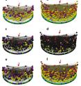 Vertical axis indicates trophic level. Sphere color indicates type of taxon: green?=?algae, blue?=?miscellaneous (e.g., detritus, protozoa, bacteria, biofilm, lichen, seagrass), yellow?=?invertebrates, orange?=?fishes, red?=?mammals, purple?=?birds. Red arrows point to Homo sapiens. (a) Sanak intertidal web. (b) Sanak nearshore web. (c,d) Sanak intertidal and nearshore webs showing resources of Homo sapiens in color. (e,f) Sanak intertidal and nearshore webs showing taxa within two links of Homo sapiens in color.