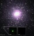 By combining data from Chandra and several other telescopes, astronomers have identified the true nature of an unusual source in the Milky Way galaxy. This discovery implies that there could be a much larger number of black holes in the Galaxy that have previously been unaccounted for. The images on the left show X-rays from Chandra and an optical image from Hubble of a large area around the source VLA J2130+12, including M15. The images on the right show the source VLA J2130+12 that is bright in radio waves, but can only be giving off a very small amount of X-rays. These pieces of information indicate the source contains a black hole with a few times the mass of the Sun.