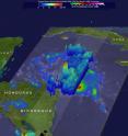 On Aug. 2, 2016 at 11:56 p.m. EDT, the GPM core satellite found powerful storms around Earl's forming eye were dropping extremely heavy rainfall at a rate of over 9.8 inches (251 mm) per hour and cloud heights of over 9.9 miles(16 km).