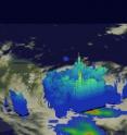 This is a 3-D flyby of developing Tropical Depression 9 in the Gulf of Mexico. The GPM core observatory satellite scanned the tropical depression on Aug. 31, 2016, at 2:46 a.m. EDT and saw heavy rainfall occurring northwest of Cuba. GPM found that some of these storms were dropping rain at a rate of greater than 4.1 inches (105 mm) per hour.