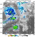 NASA's Aqua satellite revealed patchy and limited convection (yellow) and thunderstorm development in weakening Tropical Depression Namtheun early on Sept. 5.